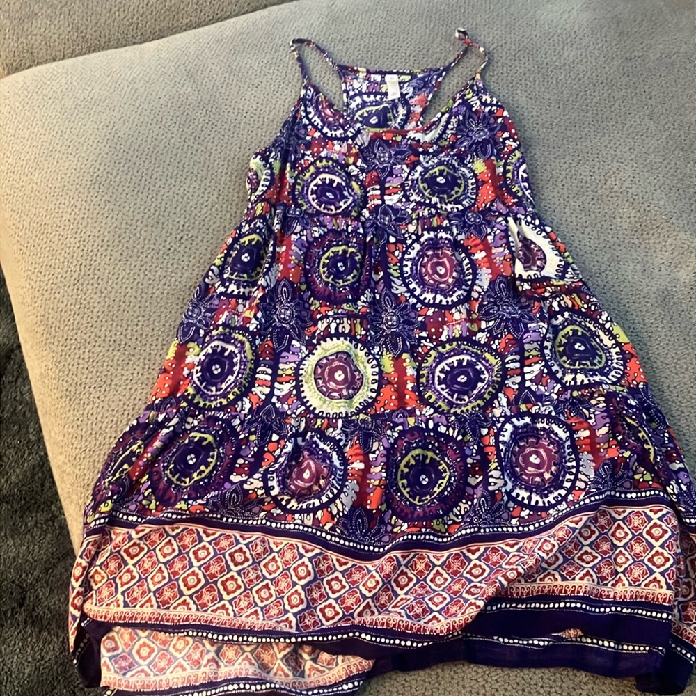 Sundress Xhilaration Purple Boho Hippie Dress Womens Small